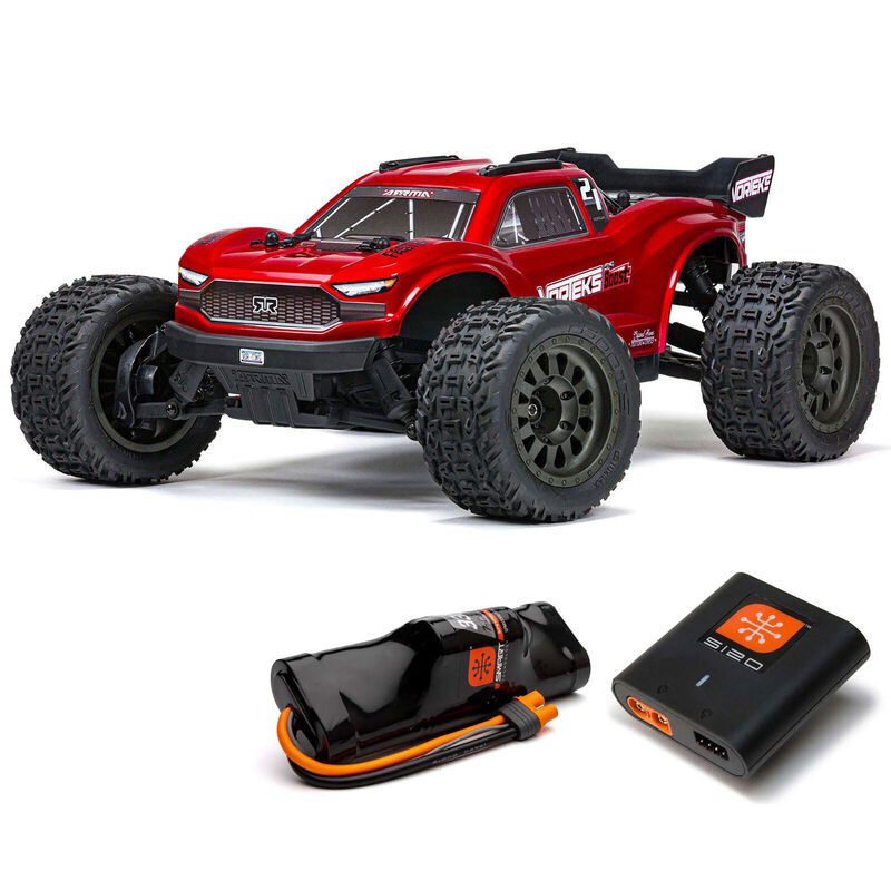 Arrma 1/10 VORTEKS 4X2 BOOST MEGA 550 Brushed ST RTR W/Batt (Red